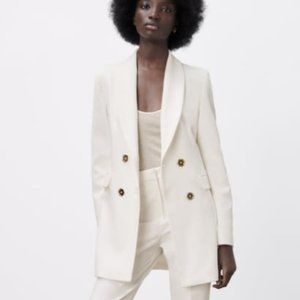 Zara White Blazer